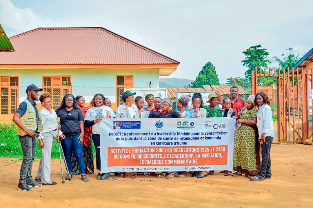 La formation axée sur le renforcement des capacités des femmes pour leur implication dans la consolidation de la paix et la cohésion sociale